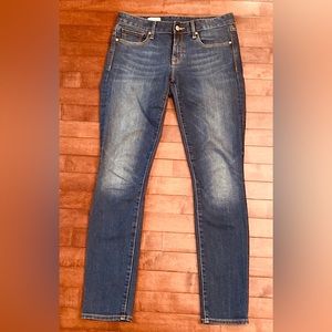 Gap 1969 Always Skinny Medium Dark Wash Straight Leg Denim Blue Jeans Size 27
